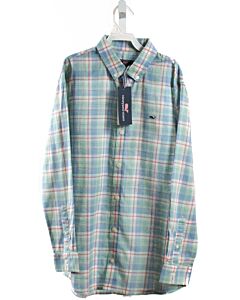 VINEYARD VINES  LT BLUE  PLAID  DRESS SHIRT