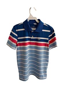 VINEYARD VINES  BLUE  STRIPED  KNIT SS SHIRT