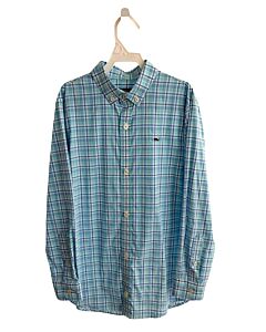 VINEYARD VINES  BLUE  PLAID  DRESS SHIRT