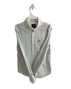 JOHNNIE-O  GREEN  WINDOWPANE  DRESS SHIRT