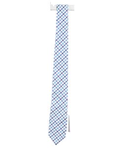 BELLA BLISS  BLUE  PLAID  TIE