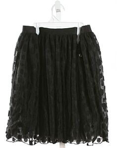 LE CHIC FASHION  BLACK TULLE POLKA DOT  SKIRT