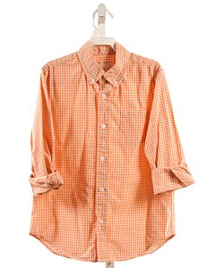 CREWCUTS  ORANGE  GINGHAM  DRESS SHIRT