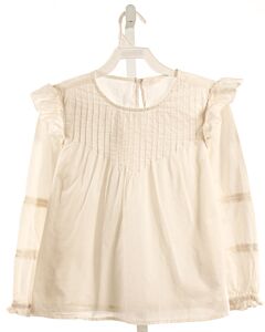 CREWCUTS  WHITE    DRESS SHIRT WITH RUFFLE