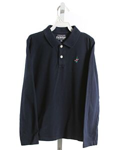 CREWCUTS  NAVY   EMBROIDERED KNIT LS SHIRT