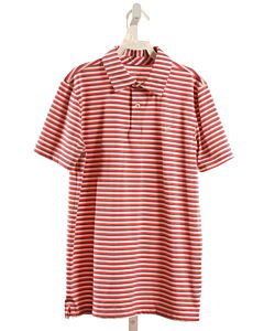 SOUTHERN TIDE  RED  STRIPED  KNIT SS SHIRT