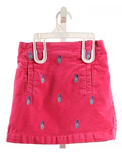 VINEYARD VINES  HOT PINK CORDUROY  EMBROIDERED SKIRT