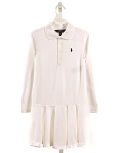 POLO BY RALPH LAUREN  WHITE    KNIT DRESS