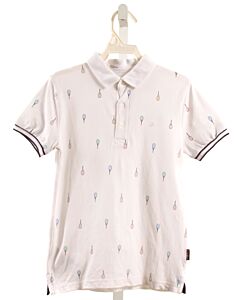 MAYORAL  WHITE PIQUE   KNIT SS SHIRT