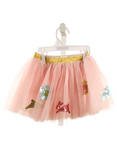 MUD PIE  PINK TULLE   SKIRT WITH SEQUINS
