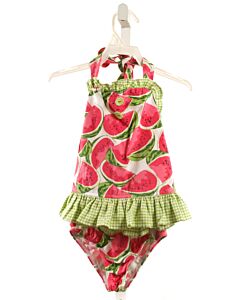 ELEANOR ROSE  RED  PRINT  2-PIECE SWIMSUIT WITH RUFFLE