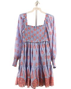 LILLY PULITZER  LT BLUE EYELET  SMOCKED DRESS