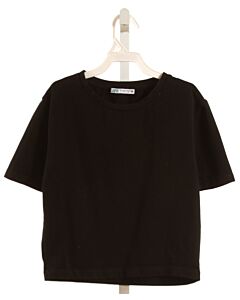 ZARA  BLACK    KNIT SS SHIRT