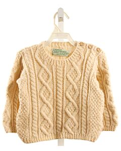CRANA HANDKNITS  CREAM WOOL   SWEATER