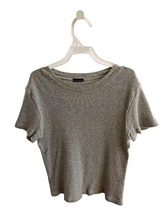 BRANDY MELVILLE  GRAY    KNIT SS SHIRT