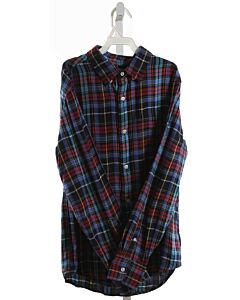 CREWCUTS  BLUE FLANNEL PLAID  DRESS SHIRT