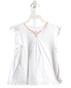 EGG  WHITE KNIT   SLEEVELESS SHIRT