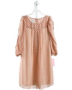 PEACHES 'N CREAM  LT PINK  POLKA DOT  DRESS