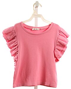 DAY + MOON  PINK    SLEEVELESS SHIRT WITH RUFFLE