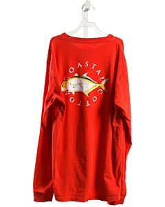 COASTAL COTTON  RED   PRINTED DESIGN T-SHIRT