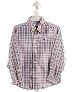 VINEYARD VINES  PINK  PLAID  DRESS SHIRT