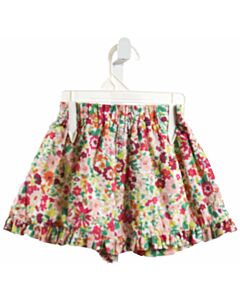 BUSY BEES  MULTI-COLOR  FLORAL  SHORTS WITH RUFFLE