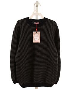 LA COQUETA  NAVY WOOL STRIPED  SWEATER