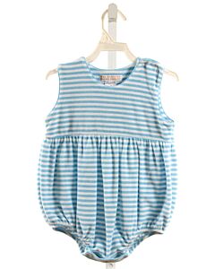 THE BEAUFORT BONNET COMPANY  BLUE TERRY CLOTH STRIPED  BUBBLE