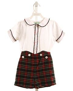 ALICE KATHLEEN  RED  PLAID  2-PIECE DRESSY OUTFIT