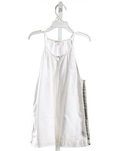 CREWCUTS  WHITE LINEN   SLEEVELESS SHIRT