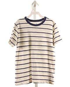 CREWCUTS  BLUE  STRIPED  KNIT SS SHIRT