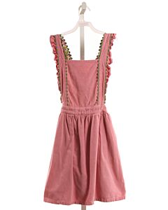 MINI BODEN  PINK CORDUROY   DRESS WITH RIC RAC