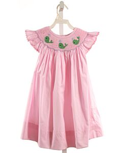 SMOCKINGBIRD  PINK   SMOCKED DRESS WITH RIC RAC