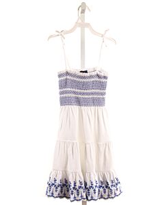 POLO BY RALPH LAUREN  WHITE   SMOCKED DRESS