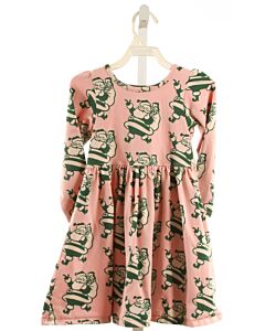 PINK CHICKEN  GREEN  PRINT  KNIT DRESS