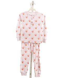 LITTLE ENGLISH  ORANGE  PRINT  LOUNGEWEAR WITH RUFFLE