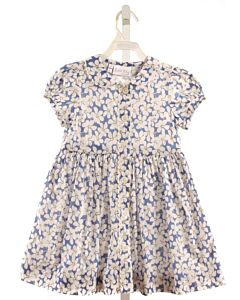 RACHEL RILEY  LT BLUE  FLORAL  DRESS WITH RIC RAC