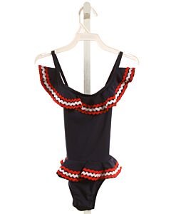 THE OAKS APPAREL   NAVY    1-PIECE SWIMSUIT WITH RIC RAC
