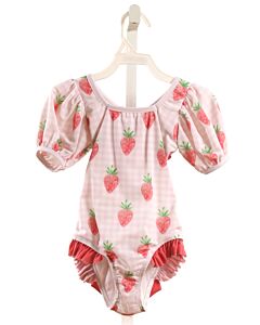 MEIA PATA  PINK    1-PIECE SWIMSUIT WITH RUFFLE