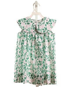 CECIL & LOU  GREEN  FLORAL  DRESS