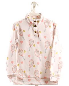 GRACE & JAMES  LT PINK  PRINT  PULLOVER