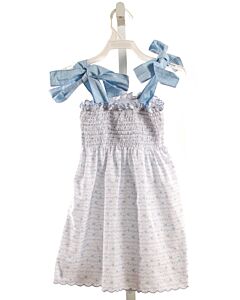 JAMES & LOTTIE BLUE PRINTED DESIGN DRESS