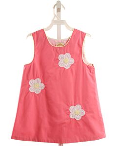 THE BEAUFORT BONNET COMPANY  PINK  FLORAL APPLIQUED DRESS