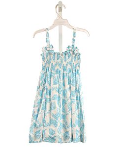 RACHEL RILEY AQUA SMOCKED DRESS