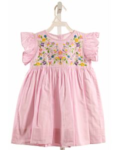 CECIL & LOU  PINK  GINGHAM EMBROIDERED DRESS