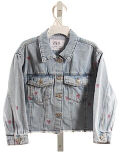 ZARA DENIM EMBROIDERED OUTERWEAR