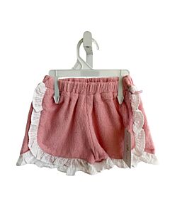 CECIL & LOU  PINK TERRY CLOTH   SHORTS WITH RUFFLE