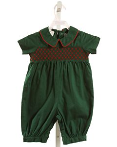 SIMI BABY  GREEN   SMOCKED ROMPER