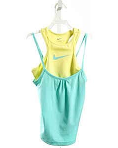 NIKE  GREEN KNIT   SLEEVELESS SHIRT