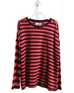 MATILDA JANE  PURPLE  STRIPED  KNIT LS SHIRT